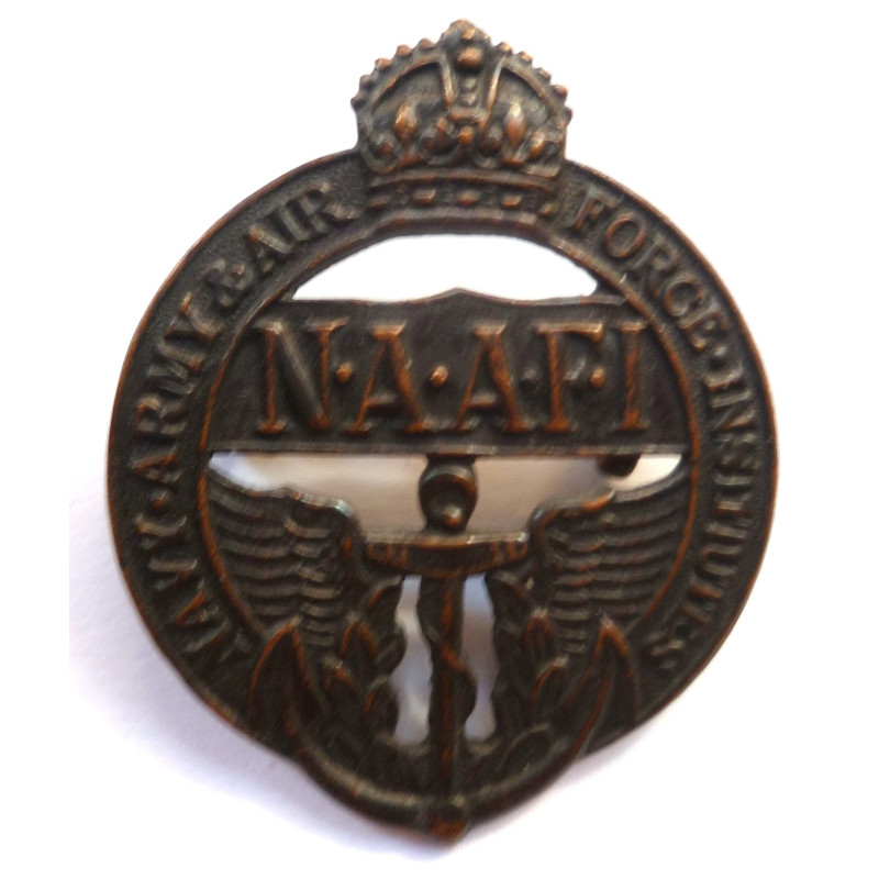 WWII Navy, Army & Air Force Institutes (N.A.A.F.I.) Cap Badge