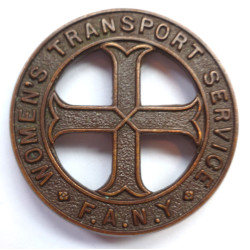 Women's Transport Service FANY Cap Badge