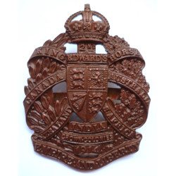 2nd King Edward's Horse Officers Bronze Cap Badge