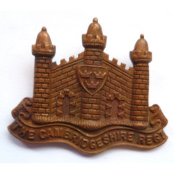 The Cambridgeshire Regiment Officers Bronze Cap Badge