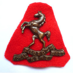 Royal West Kent Officers Bronze Cap Badge