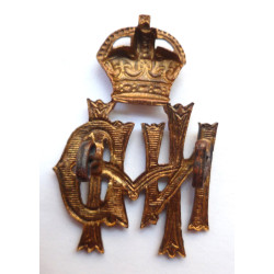 North Devon Hussars Yeomanry Gilded Cap Badge