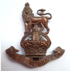 WW1 The Royal Dragoons Officers Bronze Cap Badge