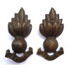 Pair Indian Army Engineers Collar Badges