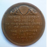 Gratitude of the Swiss Families Medal, 1918 To the American People