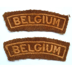 Belgium -WW2 Cloth Shoulder Titles