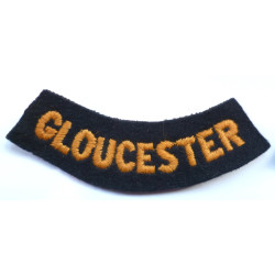 Gloucester Civil Defence  embroidered Curved Chest Title