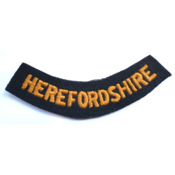 Herefordshire Civil Defence  embroidered Curved Chest Title
