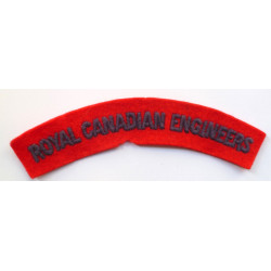 WW2 Royal Canadian Engineers Shoulder Title