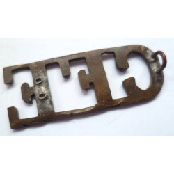 Cape Fortress Engineers Brass Shoulder Title CFE