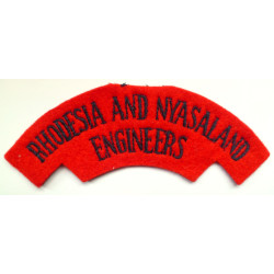Rhodesia and Nyasaland Engineers Cloth Shoulder Title
