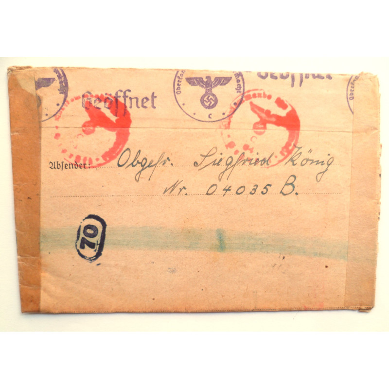 German 1943 Russian Front Field Post Letter