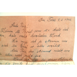 German 1943 Russian Front Field Post Letter