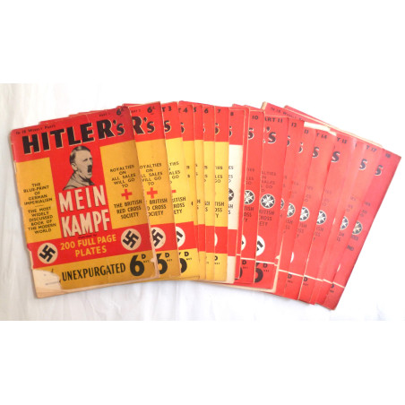 1939 British Red Cross Mein Kampf Complete Set of 18 Issues