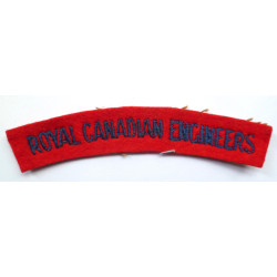 Royal Canadian Engineer Cloth Shoulder Title