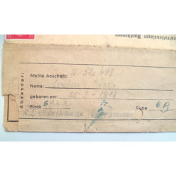 1940's Mauthausen Concentration Camp Inmates Correspondence