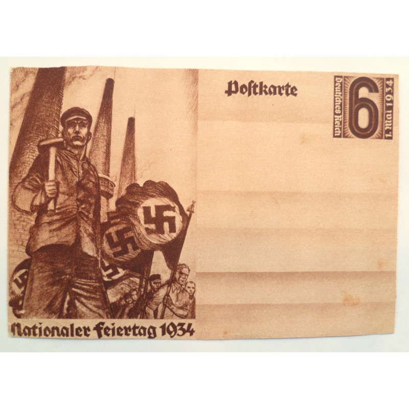 German Postcard National Holiday 1934