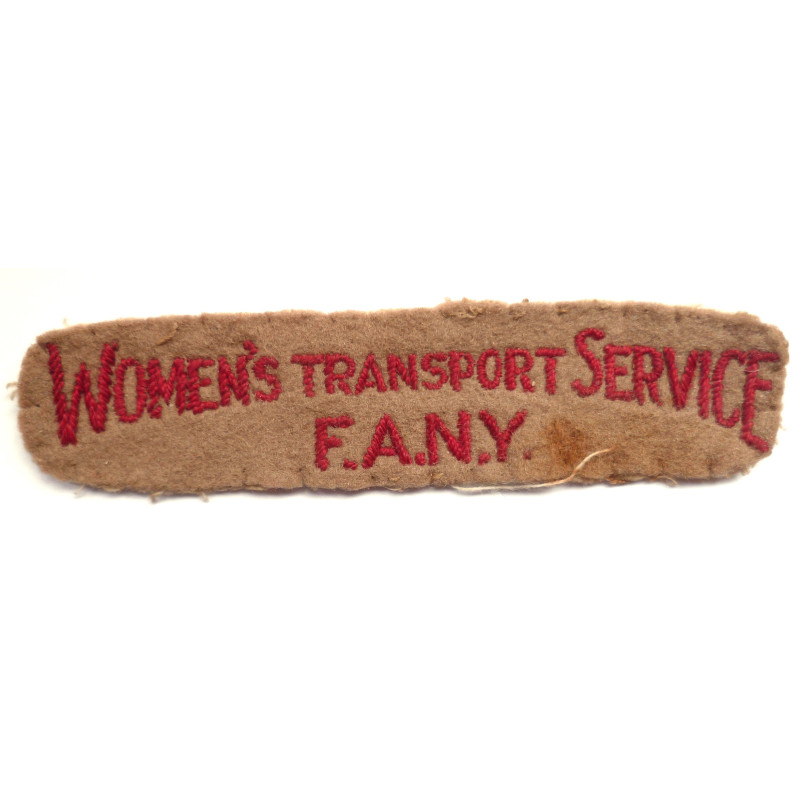 Women's Transport Service F.A.N.Y. Shoulder Title