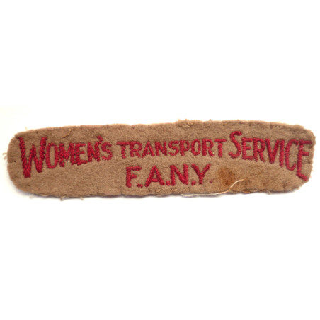 Women's Transport Service F.A.N.Y. Shoulder Title