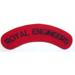 Royal Engineers Cloth Shoulder Badge Embroidered
