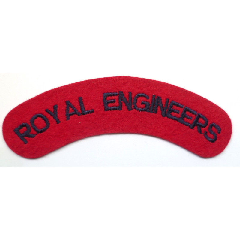 Royal Engineers Cloth Shoulder Badge Embroidered