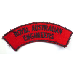 Royal Australian Engineers Cloth Shoulder Badge Embroidered