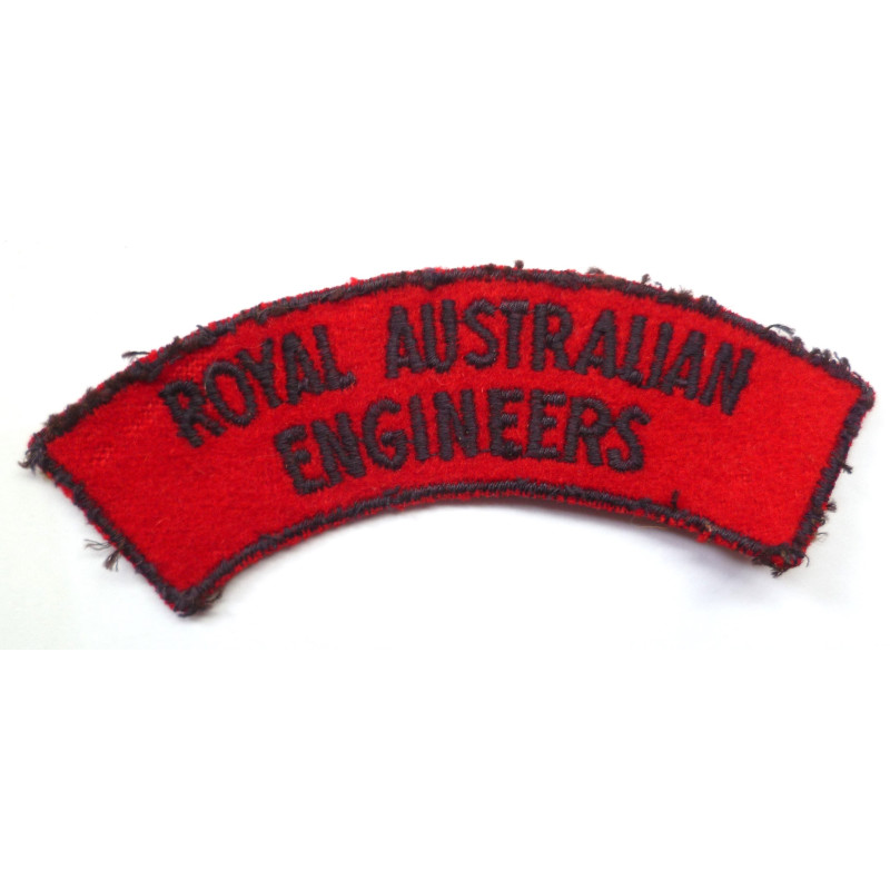 Royal Australian Engineers Cloth Shoulder Badge Embroidered