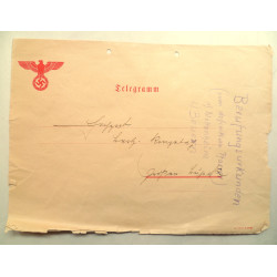 German Telegram Envelope 1935