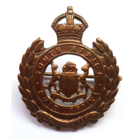 South African Engineers Cap Badge - King's Crown