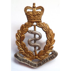 Royal Army Medical Corps Officers Cap Badge Queen's Crown
