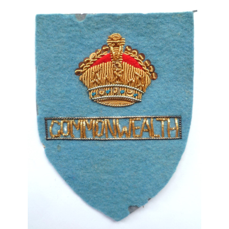 Korean War 1st Commonwealth Division Bullion Formation Sign