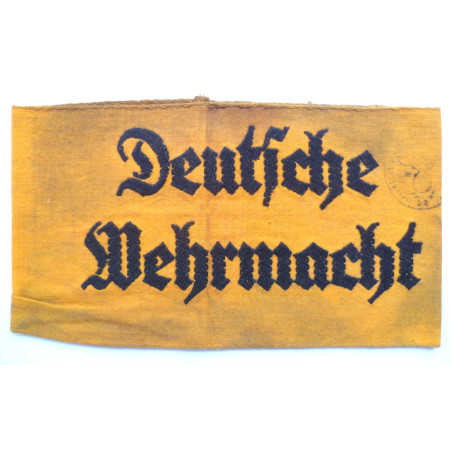 WW2 Deutsche Wehrmacht Armband With Stamp Third Reich WW2 Deutsche Wehrmacht Armband With Stamp Third Reich