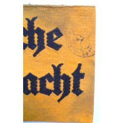 WW2 Deutsche Wehrmacht Armband With Stamp Third Reich