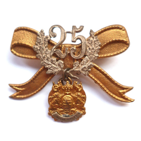 Honor Medal of the Federation of the Saxon Military Association for 25 years.