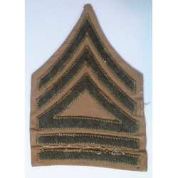 WW2 US Army Master Sergeant Rank Insignia Cloth Badge