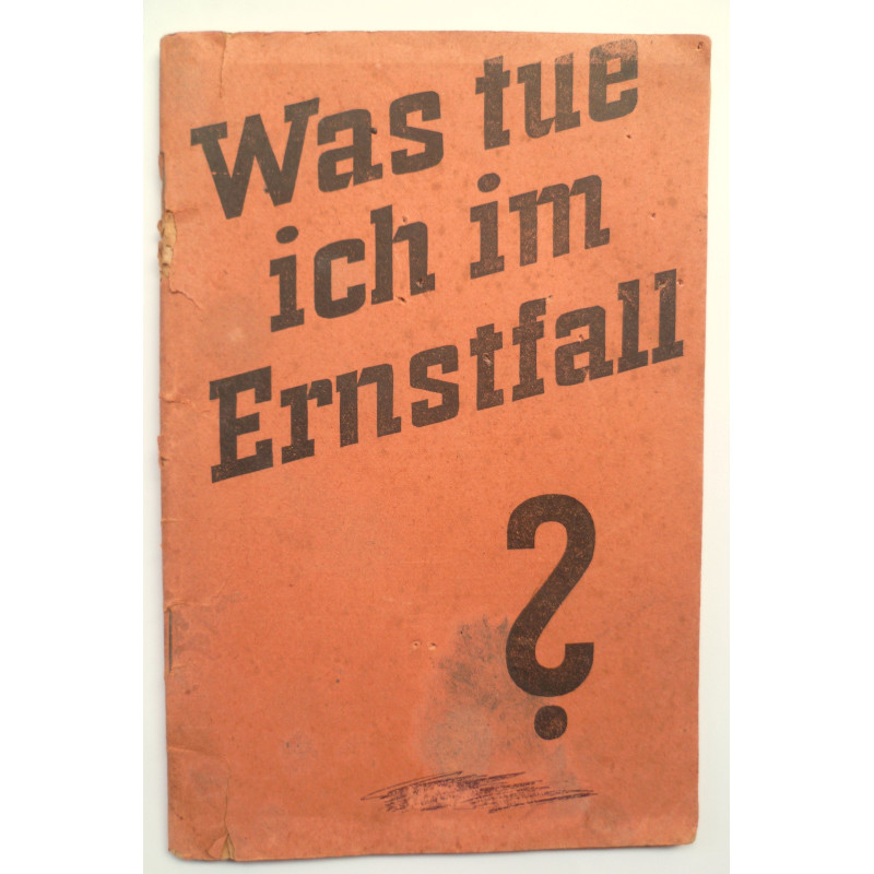 German - What To Do in an Emergency? 1940