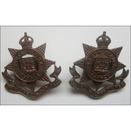 Pair of Officers 23rd Battalion London Regiment Collar Badges
