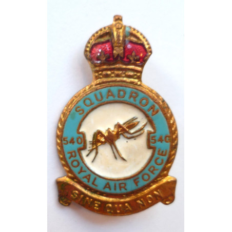 RAF No 540 Photo Reconnaissance Squadron Royal Air Force Crest/Badge
