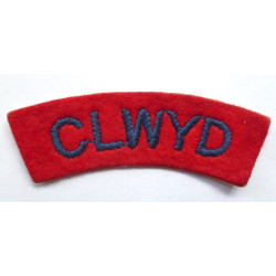 County CLWYD Shoulder Title