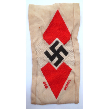 WWII German Hitler Youth Woven Bevo Sleeve Diamond