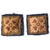 WWII British 2nd Lieutenant Cloth Rank Insignia Dark Blue Backing
