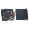 WWII British 2nd Lieutenant Cloth Rank Insignia Dark Blue Backing