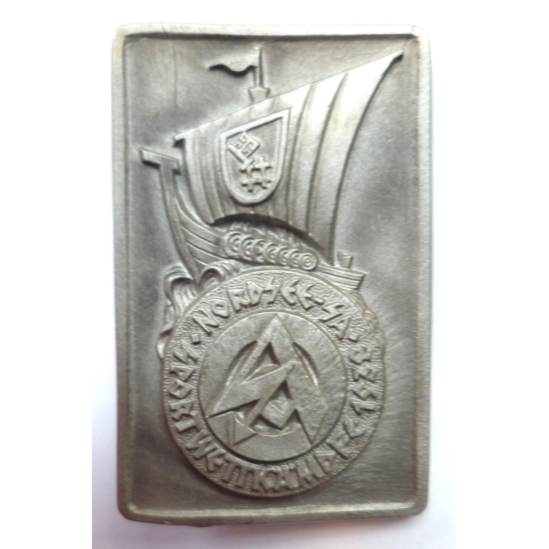 German WWII 1938 SA Gruppe Nordsee Sports Badge/Tinnie