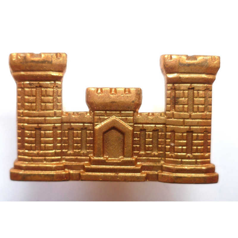 United States Army Engineer Corps Officers Collar Badge ASSMAN