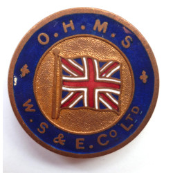 WW2 O.H.M.S Workers Badge W.S. & Co Ltd