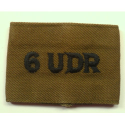 6th Ulster Defence Regiment Cloth Shoulder Slip On Title UDR