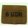 6th Ulster Defence Regiment Cloth Shoulder Slip On Title UDR