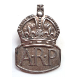 WW2 ARP (Air Raid Precautions) Sterling Silver Lapel Badge 1938
