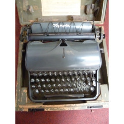 WWII German Typewriter with the SS Runic Key