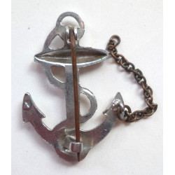 Royal Navy Sweetheart Brooch Fouled Anchor